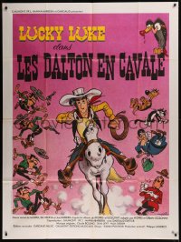6g1181 LUCKY LUKE: THE DALTONS ON THE RUN French 1p 1983 Hanna-Barbera version, Morris cartoon art!