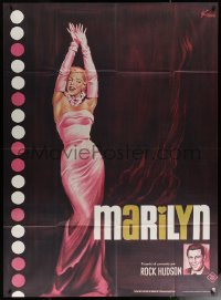 6g1202 MARILYN French 1p R1982 sexy full-length art of young Monroe by Boris Grinsson!