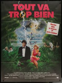 6g1214 MIRACLES French 1p 1986 great different Zoran art of Tom Conti & Teri Garr, very rare!
