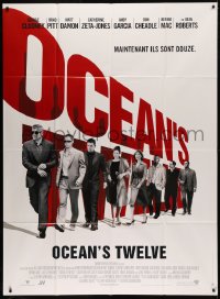 6g1253 OCEAN'S TWELVE French 1p 2004 Brad Pitt, George Clooney, Matt Damon, Julia Roberts!
