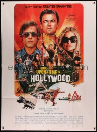 6g1258 ONCE UPON A TIME IN HOLLYWOOD French 1p 2019 Pitt, DiCaprio and Robbie by Chorney, Tarantino!