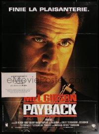 6g1275 PAYBACK French 1p 1998 get ready to root for the bad guy Mel Gibson, great close up w/gun