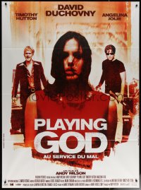 6g1286 PLAYING GOD French 1p 1998 David Duchovny, Angelina Jolie & Timothy Hutton!