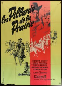 6g1288 PLUNDERERS OF PAINTED FLATS French 1p 1961 Grinsson art of Corinne Calvet & Carroll, rare!