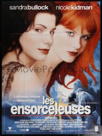 6g1293 PRACTICAL MAGIC French 1p 1999 great close up of sexy witches Sandra Bullock & Nicole Kidman!