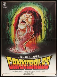 6g1297 PRIMITIVES French 1p 1982 different Marty art of cannibal hand holding severed head, rare!
