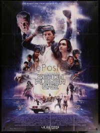 6g1313 READY PLAYER ONE advance French 1p 2018 Shipper montage art, directed by Steven Spielberg!