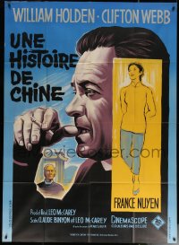 6g1353 SATAN NEVER SLEEPS French 1p 1962 Leo McCarey, William Holden, France Nuyen, different & rare!