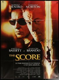 6g1363 SCORE French 1p 2001 super close up of Robert DeNiro & Edward Norton, directed by Frank Oz!