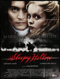 6g1391 SLEEPY HOLLOW DS French 1p 2000 Johnny Depp & Christina Ricci, directed by Tim Burton!