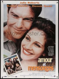 6g1393 SOMETHING TO TALK ABOUT French 1p 1995 romantic close up of Julia Roberts & Dennis Quaid!