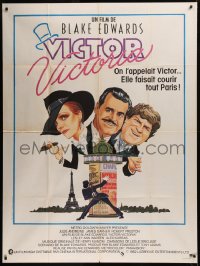 6g1488 VICTOR VICTORIA French 1p 1982 J. Mac art of Julie Andrews, Garner & Preston, Blake Edwards!