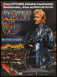 6g1497 WANTED DEAD OR ALIVE French 1p 1987 Rutger Hauer is the best there is at a job he hates!