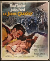 6g1534 YOUNG CASSIDY French 1p 1965 John Ford, different art of Rod Taylor in bed w/Julie Christie!