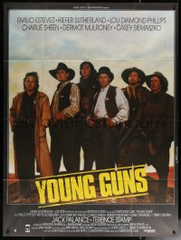 6g1538 YOUNG GUNS French 1p 1988 Emilio Estevez, Charlie Sheen, Kiefer Sutherland, Phillips