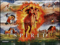 6g0654 SPIRIT STALLION OF THE CIMARRON French 8p 2002 Dreamworks, cool montage of cartoon horse!