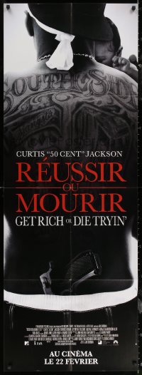 6g0676 GET RICH OR DIE TRYIN' French door panel 2006 tattooed Curtis 50 Cent Jackson holding baby!
