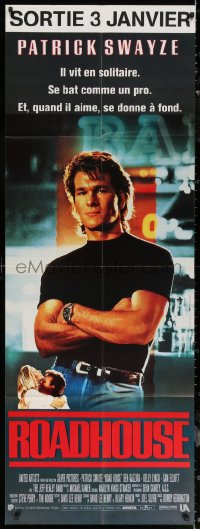6g0682 ROAD HOUSE French door panel 1990 Patrick Swayze is the best bouncer in the business!