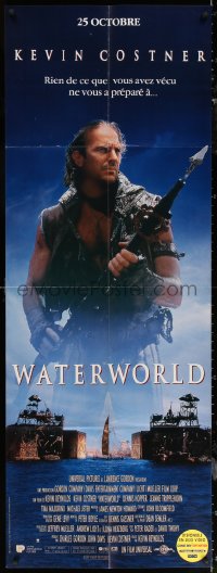 6g0683 WATERWORLD French door panel 1995 different image of Kevin Costner with harpoon gun!