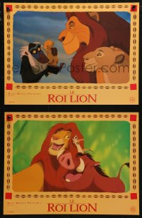 6g0686 LION KING 11 French LCs 1994 classic Disney cartoon set in Africa, great images!