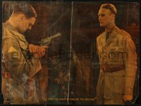 6g0009 JOURNEY'S END 1/2sh 1930 Colin Clive with gun gives Anthony Bushell a minute to decide, rare!