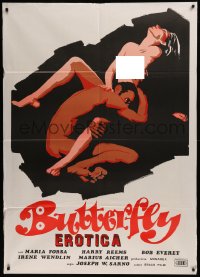 6g0251 BUTTERFLIES Italian 1p 1975 Joseph Sarno, completely different art of naked couple!