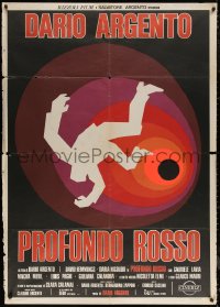 6g0257 DEEP RED Italian 1p 1975 Dario Argento's Profondo Rosso, different artwork by Sandro Symeoni!