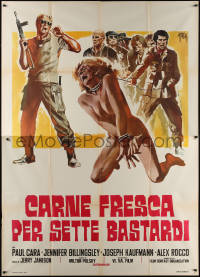 6g0365 BRUTE CORPS Italian 2p 1972 different Symeoni art of cruel men torturing bound naked woman!
