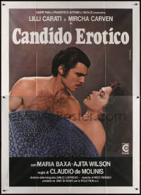 6g0393 MAN FOR SALE Italian 2p 1978 close up of naked Lilli Carati & Mircha Carven, rare!