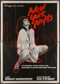 6g0398 NEW YORK NIGHTS Italian 2p 1984 the game is seduction, the only rule is anything goes!