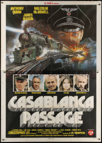 6g0402 PASSAGE Italian 2p 1979 Anthony Quinn, James Mason, & Malcolm McDowell, Casablanca Passage!