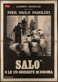 6g0408 SALO OR THE 120 DAYS OF SODOM Italian 2p 1976 Pier Paolo Pasolini, naked women on leashes!