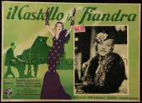6g0425 CASTLE IN FLANDERS Italian LC 1937 close up of Martha Eggerth + border art of her performing!