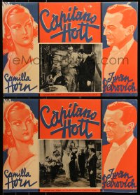 6g0426 RED RIDER 3 Italian LCs 1937 Camilla Horn & Ivan Petrovich, cool border art & movie scenes!