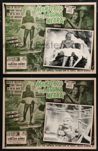 6g0167 CREATURE FROM THE BLACK LAGOON 5 Mexican LCs R1990s great images of the monster in every scene!