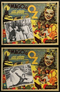 6g0171 WIZARD OF OZ 5 Mexican LCs R1990s Judy Garland, Ray Bolger, Bert Lahr, Jack Haley, cool art!