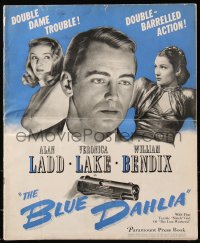 6g0190 BLUE DAHLIA pressbook 1946 Alan Ladd, sexy Veronica Lake, great unseen poster images!
