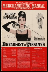 6g0192 BREAKFAST AT TIFFANY'S pressbook 1961 great images & art of sexy Audrey Hepburn, classic!