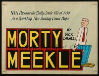 6g0144 MORTY MEEKLE promo brochure 1956 daily comic by Dick Cavalli now a Sunday page, ultra rare!