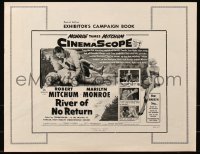6g0224 RIVER OF NO RETURN pressbook 1955 Robert Mitchum & sexy Marilyn Monroe, after Oscar win!