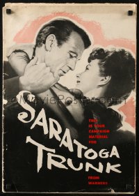 6g0225 SARATOGA TRUNK pressbook 1945 Gary Cooper & Ingrid Bergman, written by Edna Ferber!