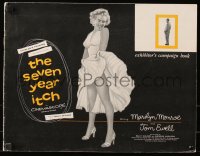 6g0227 SEVEN YEAR ITCH pressbook 1955 classic image of Marilyn Monroe skirt blowing!
