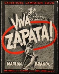 6g0235 VIVA ZAPATA pressbook 1952 Marlon Brando, Jean Peters, Anthony Quinn, John Steinbeck