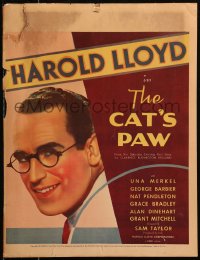 6g0453 CAT'S PAW WC 1934 close up of smiling Harold Lloyd with his trademark glasses!