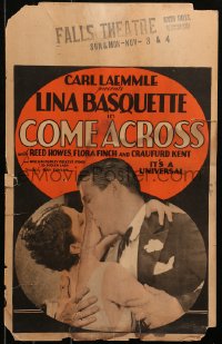 6g0457 COME ACROSS WC 1929 great close up of Lina Basquette & Reed Howes kissing, rare!