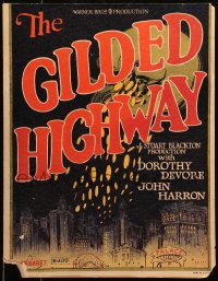 6g0477 GILDED HIGHWAY WC 1926 Dorothy Devore, John Harron, ultra rare!