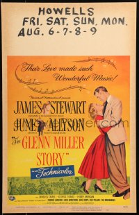 6g0482 GLENN MILLER STORY WC 1954 James Stewart in the title role, June Allyson, Louis Armstrong!