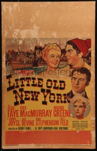 6g0514 LITTLE OLD NEW YORK WC 1940 art of pretty Alice Faye, Fred MacMurray & Richard Greene!