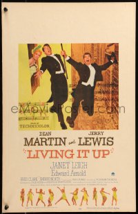 6g0515 LIVING IT UP WC 1954 sexy Janet Leigh with wacky Dean Martin & Jerry Lewis in tuxedos!