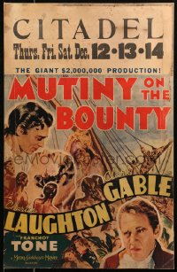 6g0531 MUTINY ON THE BOUNTY WC 1935 Clark Gable, Charles Laughton, sexy Movita, Best Picture!